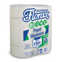 PAPEL HIGIENICO ROLAO ECO 10X300 C/8 ROLOS