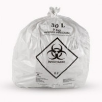 SACOS DE LIXO HOSPITALAR 30LTS - FARDO C/100 UND