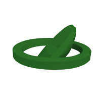 Tampa p/cestos 14 e 23 lts -- tampa : meia lua , Cor : Verde 