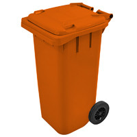 Conteiner 120 lts -- Cor : Laranja , Marca : Bralimpia 