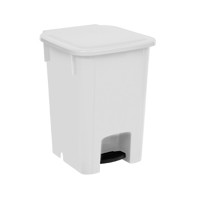 Lixeira com pedal 15 lts -- Cor : Branco , Marca : Bralimpia 