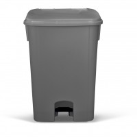 Lixeira com pedal 15 lts -- Cor : Cinza , Marca : Bralimpia 