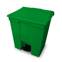 Lixeira de pedal 30 lts -- Cor : Verde , Marca : Bralimpia 