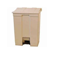 Lixeira com pedal 60 lts -- Cor : Bege , Marca : Bralimpia 
