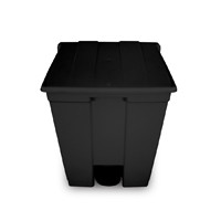 Lixeira com pedal 60 lts -- Cor : Preto , Marca : Bralimpia 