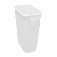 Lixeira 50 lts c/alça -- adesivo : sem adesivo , Cor : Branco 