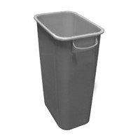 Lixeira 50 lts c/alça -- adesivo : sem adesivo , Cor : Cinza 