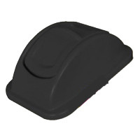 tampa p/ lixeiras c/alça 50lts -- tampa : transversal , Cor : Preto 