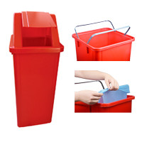 Cesto Quadrado 100lts com tampa