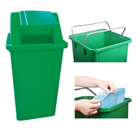 Cesto Quadrado 60lts com tampa