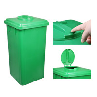 Tampa quadrada flip top