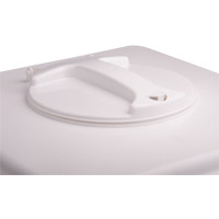 Tampa quadrada flip top -- Cor : Branco , Marca : Bralimpia 